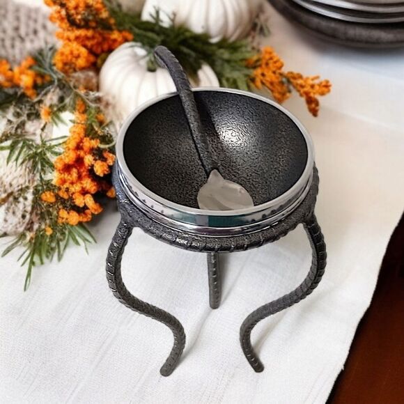 Inspired Generations Benzy Bowl With Stand Spoon Metal Witchy Goth‎ Whimsigoth. - Picture 14 of 16